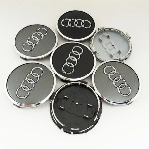 4pcs 60mm 61mm 68mm 69mm Car Styling Wheel Hub Center Cover Badge For Audi TT B5 B6 B7 B8 8P 8V 8L C6 C7 4F A1 A3 A5 A6 Q3 Q5 A8