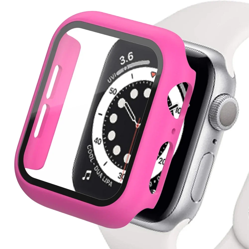 Glass+Matte Watch Cover for Apple Watch Case 45mm 41mm 44mm 40mm 42mm 38mm Bumper+Screen Protector for Iwatch SE 9 8 7 6 5 4 3 2 - Image 17
