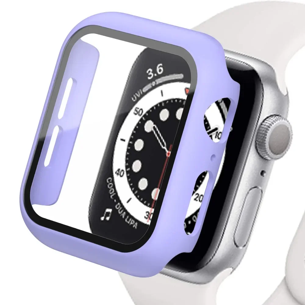 Glass+Matte Watch Cover for Apple Watch Case 45mm 41mm 44mm 40mm 42mm 38mm Bumper+Screen Protector for Iwatch SE 9 8 7 6 5 4 3 2 - Image 11