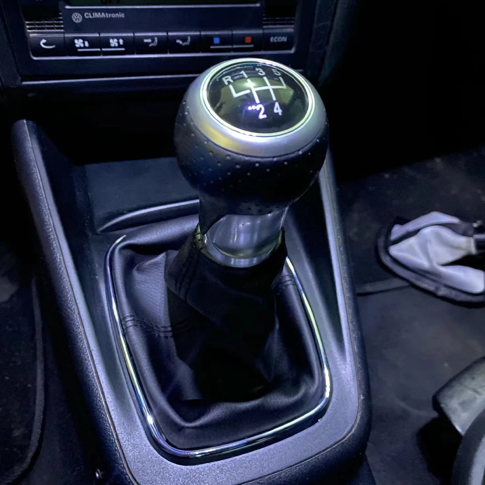 New Car 5/6 Speed 12mm Gear Shift Knob Lever Shifter Gaiter Boot for Volkswagen VW Golf Bora Jetta GTi MK4 Interior Accessories - Image 3