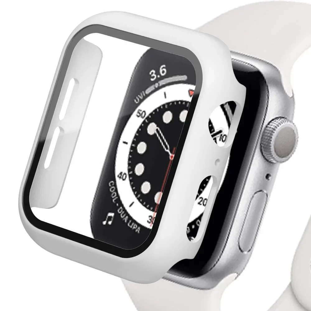 Glass+Matte Watch Cover for Apple Watch Case 45mm 41mm 44mm 40mm 42mm 38mm Bumper+Screen Protector for Iwatch SE 9 8 7 6 5 4 3 2 - Image 14