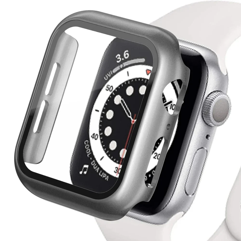 Glass+Matte Watch Cover for Apple Watch Case 45mm 41mm 44mm 40mm 42mm 38mm Bumper+Screen Protector for Iwatch SE 9 8 7 6 5 4 3 2 - Image 21