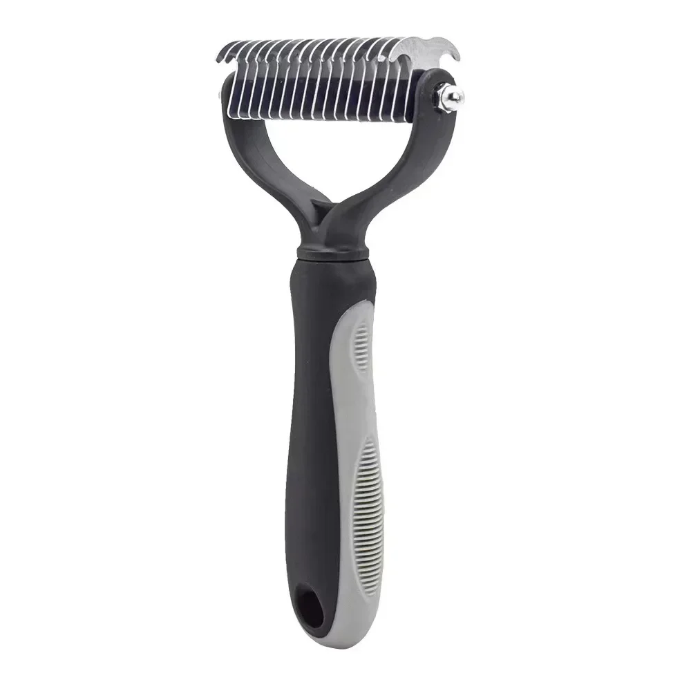 Pets Fur Knot Cutter Dog Grooming Shedding Tools Pet Cat Hair Removal Comb Brush Double sided Pet Products Suppliers - Image 8