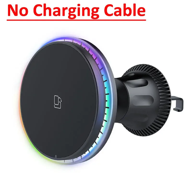30W Magnetic Car Wireless Charger RGB For iPhone 12 13 14 15 Pro Max Macsafe Car Phone Holder Stand Mount Fast Charging Station - Image 12