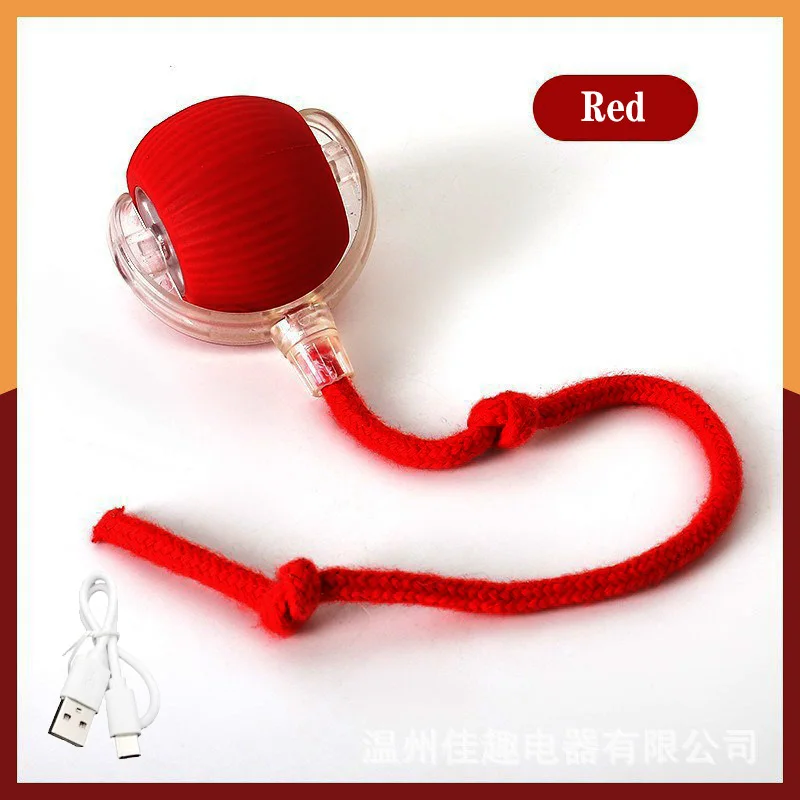 Cat Interactive Electric Toy Automatic Rolling Ball with Faux Tail - Rechargeable Smart Pet Training Toy for Dog & Cat to Imitat - Image 9