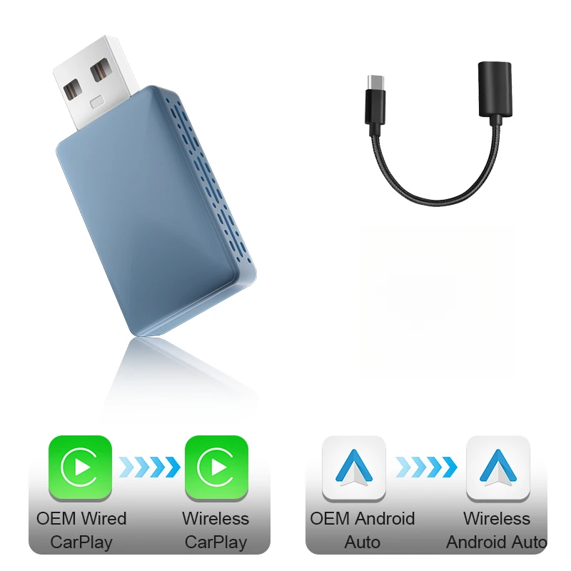 Carplay Car Play Android Auto Wireless Adapter Smart AI Box Car OEM Wired Android Auto To Wireless USB Dongle for Toyota Volvo - Image 9