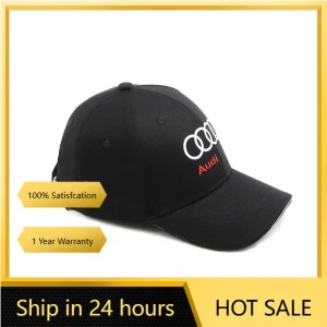 2025 Hot Car Logo Cotton Adjustable Baseball Hat Outdoor For Audi A3 A4 A5 S4 RS4 A5 S5 RS5 A6 A6 Q2 Q3 Q5 Q Q8 RS4 RS5 Auto Acc
