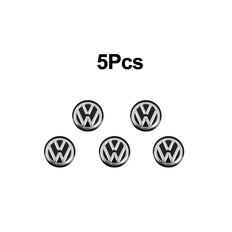 5/10Pcs 14mm Aluminium Metal Car Styling Remote Key Stickers For Volkswagen GTI R-Line R Polo Golf Passat Scirocco Jetta Tiguan - Image 11