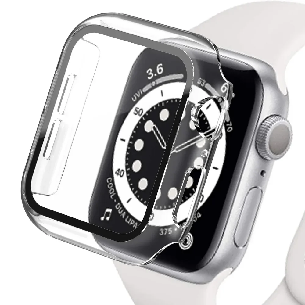 Glass+Matte Watch Cover for Apple Watch Case 45mm 41mm 44mm 40mm 42mm 38mm Bumper+Screen Protector for Iwatch SE 9 8 7 6 5 4 3 2 - Image 12