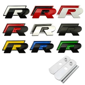 Metal Car Front Grille Emblem for Volkswagen Polo Golf Jetta Beetle Tiguan Touran Passat Trunk Fender Badge Stickers Accessories
