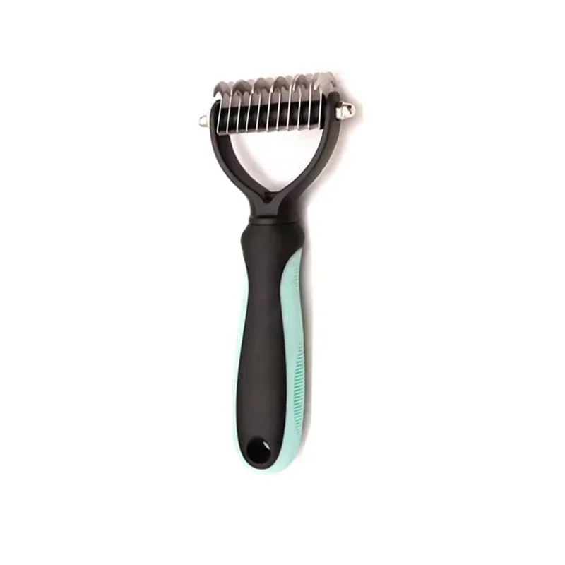 Pets Fur Knot Cutter Dog Grooming Shedding Tools Pet Cat Hair Removal Comb Brush Double sided Pet Products Suppliers - Image 10
