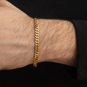3 To 11mm Cuban Chain Bracelets for Men Women,Stainless Steel Gold Silver Black Color Chain Wristband,Casual Jewelry Gift