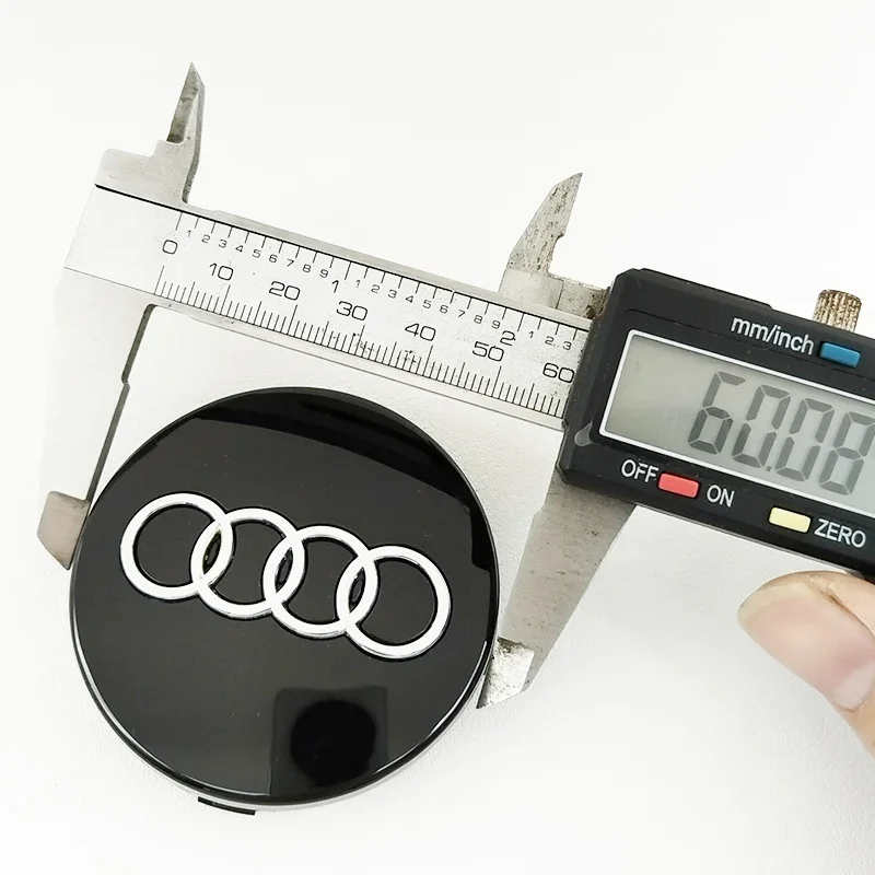 4pcs 60mm 61mm 68mm 69mm Car Styling Wheel Hub Center Cover Badge For Audi TT B5 B6 B7 B8 8P 8V 8L C6 C7 4F A1 A3 A5 A6 Q3 Q5 A8 - Image 5