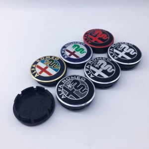 10Pcs 56mm For Alfa Romeo 159 147 156 Giulietta GT Mito Brera Giulia Car Wheel Hub Logo Modification Wheel Hub Cover Decoration
