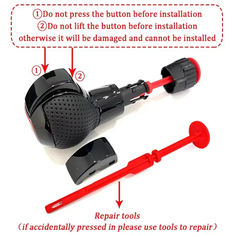 Forged carbon fiber Gear Shift Knob for Audi A3 S3 RS3 S6 RS6 A7 A6 Golf 7 7.5 GTI Car Shift lever knob LHD - Image 2