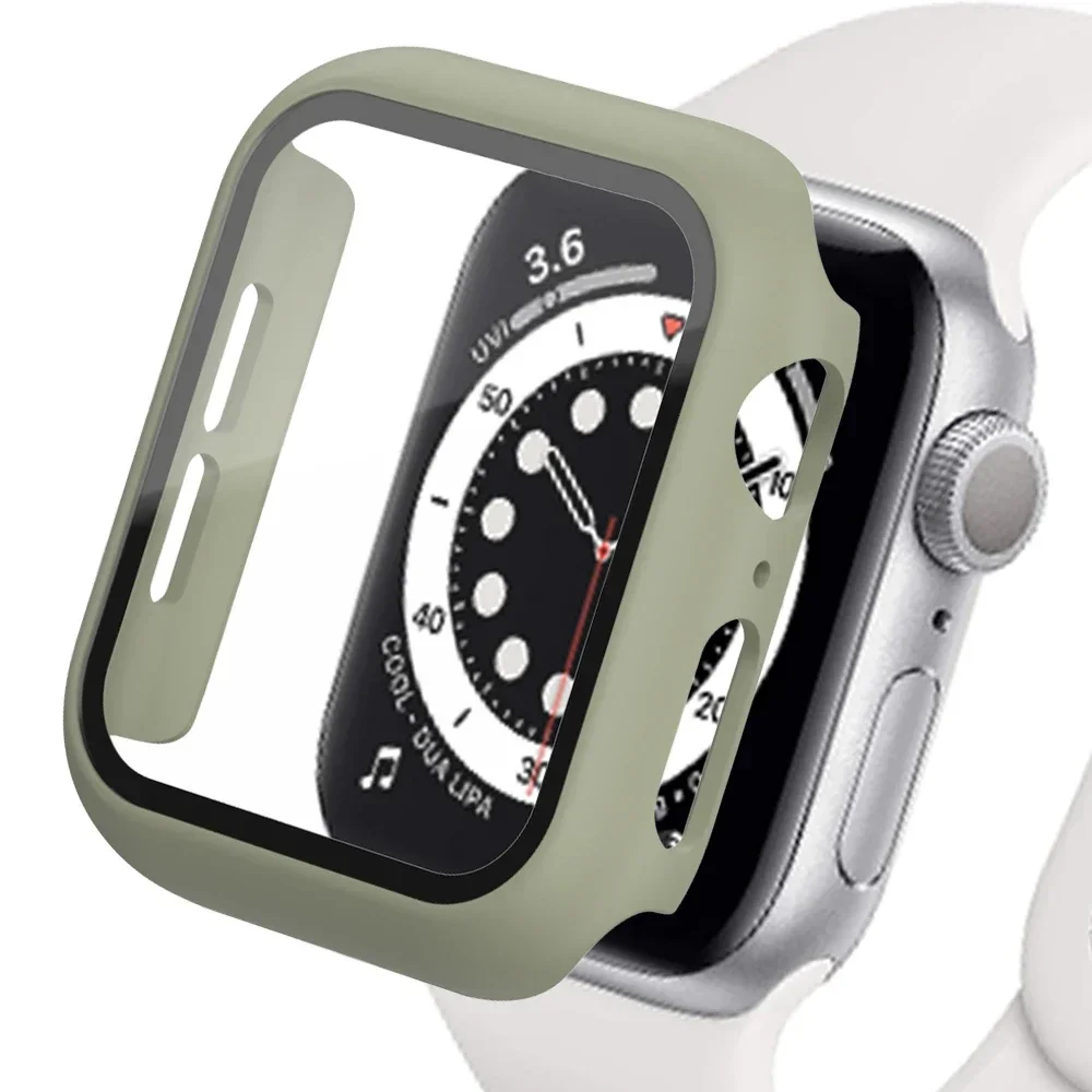 Glass+Matte Watch Cover for Apple Watch Case 45mm 41mm 44mm 40mm 42mm 38mm Bumper+Screen Protector for Iwatch SE 9 8 7 6 5 4 3 2 - Image 20