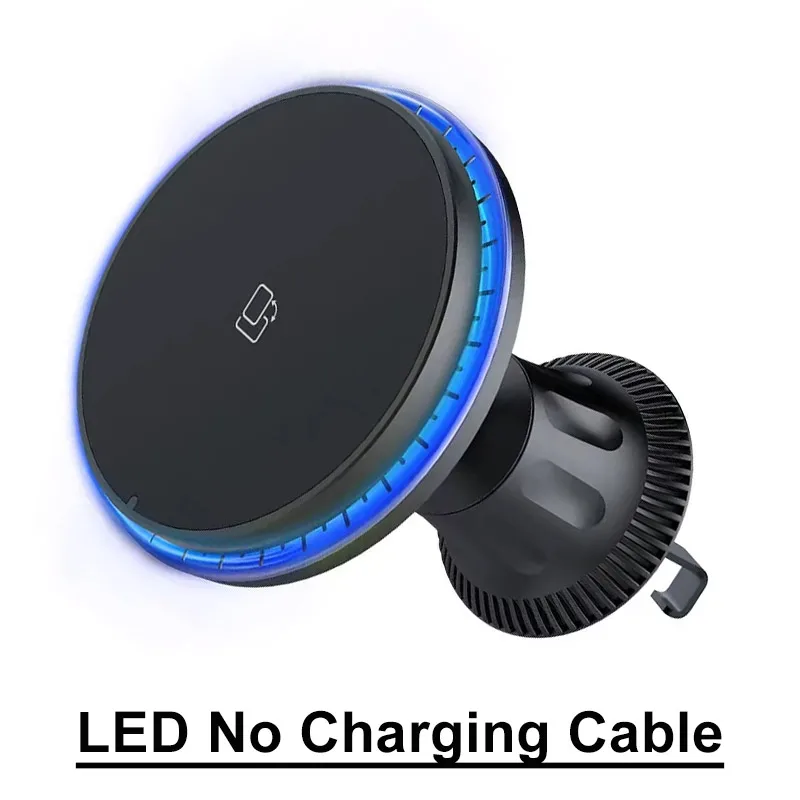 30W Magnetic Car Wireless Charger RGB For iPhone 12 13 14 15 Pro Max Macsafe Car Phone Holder Stand Mount Fast Charging Station - Image 14
