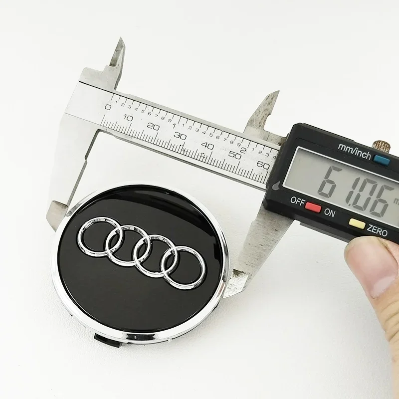 4pcs 60mm 61mm 68mm 69mm Car Styling Wheel Hub Center Cover Badge For Audi TT B5 B6 B7 B8 8P 8V 8L C6 C7 4F A1 A3 A5 A6 Q3 Q5 A8 - Image 8