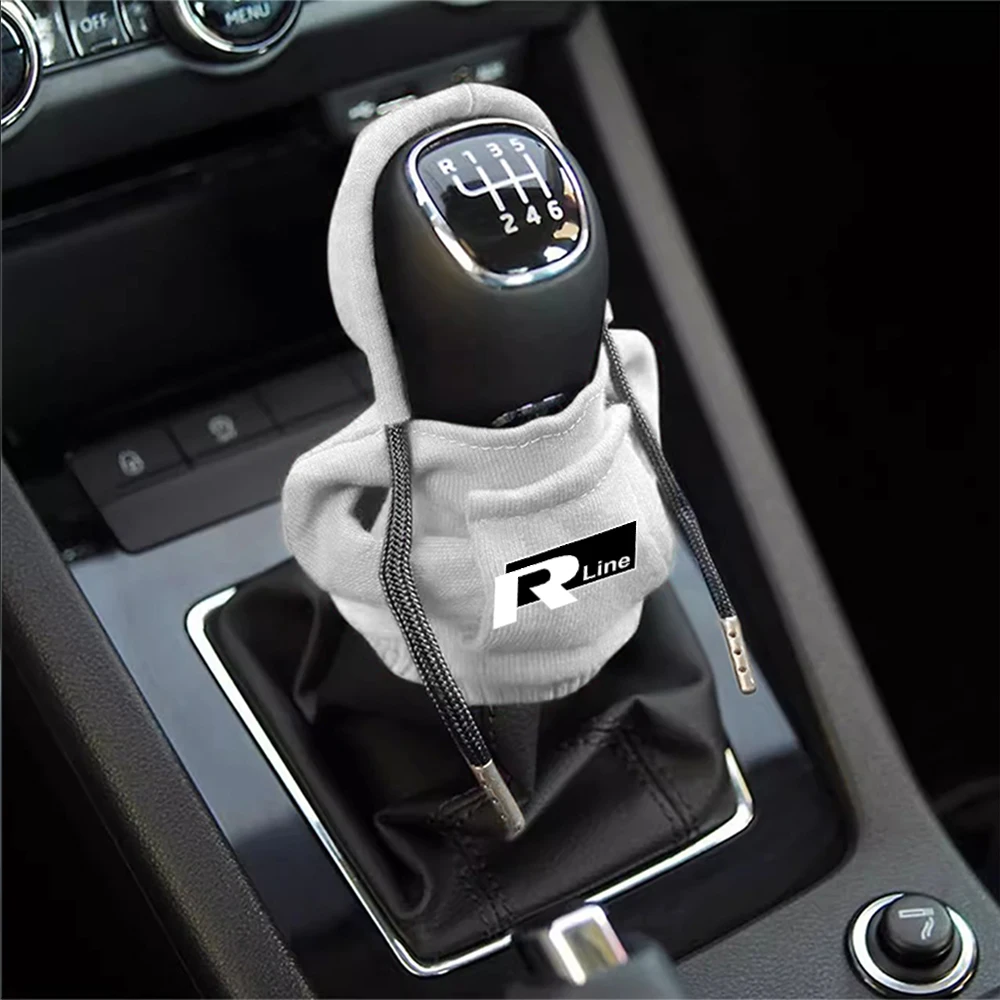 Car Hoodie Change Speed Lever Sweatshirt Handle Gear Shift Knob Cover For Volkswagen VW R Line GTI Golf 5 Passat b6 Polo Tiguan - Image 17