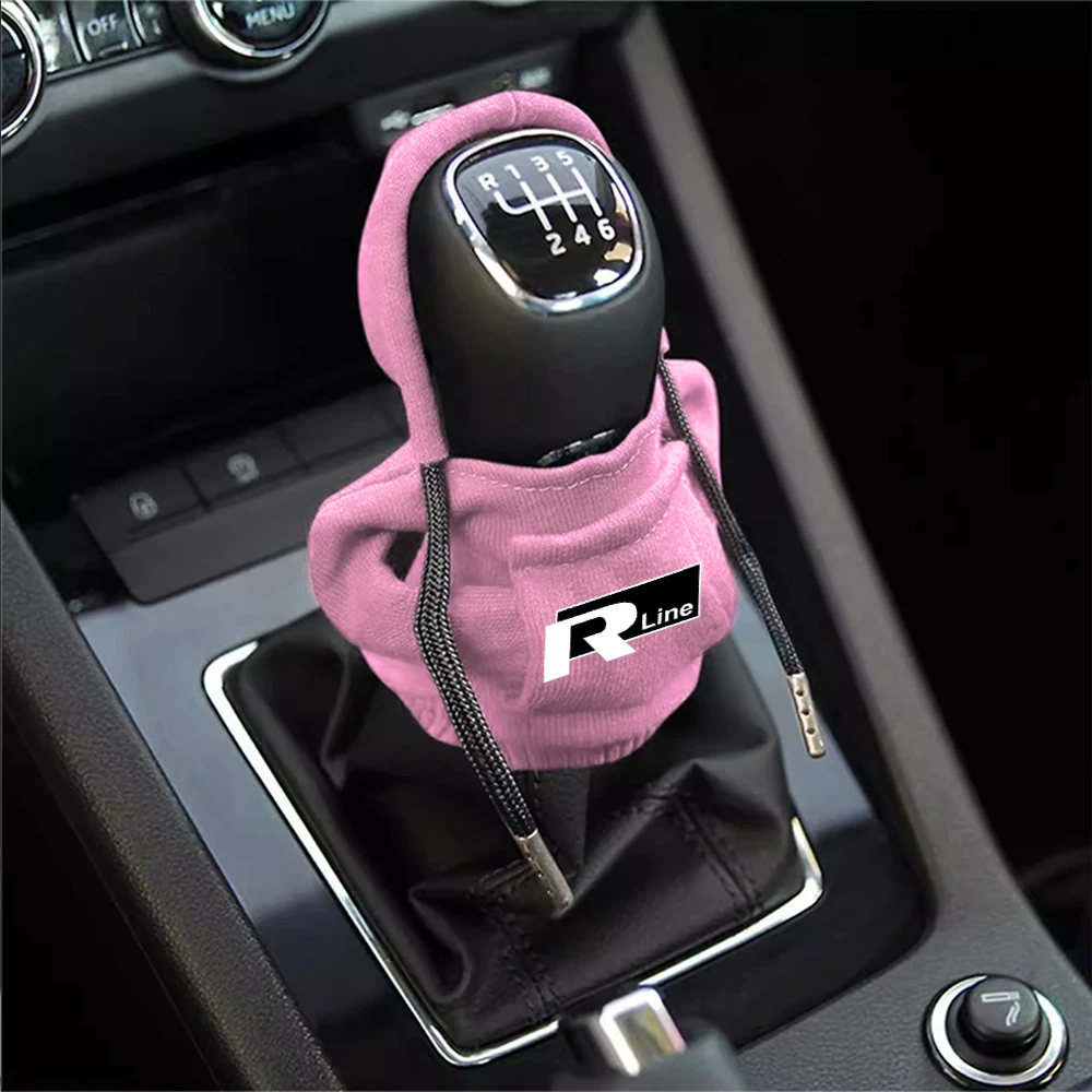 Car Hoodie Change Speed Lever Sweatshirt Handle Gear Shift Knob Cover For Volkswagen VW R Line GTI Golf 5 Passat b6 Polo Tiguan - Image 15
