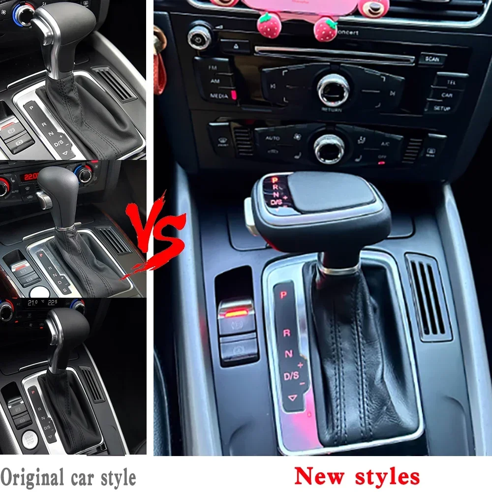 LED Gear Shift Knob For Audi A6 C6 C7 A4 B8 S6 A7 A5 8t Q5 8r Q7 4L A3 8P S5 S7 gear Stick Lever Head Gearbox handle accessories - Image 3
