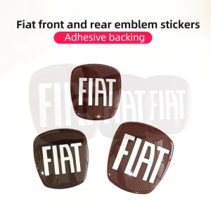 3D 7cm 7.5cm 9cm Epoxy Car Front logo Front grill front hood Rear Bumper tail door trunk Emblem sticker Accessories For 500