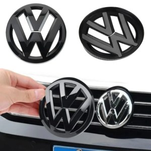 2pcs Car Front Grill/Rear Emblem Lid Covers Logo Sticker For Volkswagen VW POLO Scirocco GOLF 5 6 7 8 MK5 MK6 MK7 MK8 sportvan