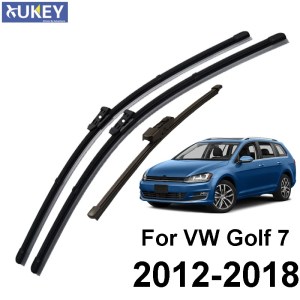 LHD 26″18″11″ Front Rear Windscreen Wiper Blades For VW Golf MK 7 2017 2016 2015 2014 2013 2012 Left Hand Drive Windshield