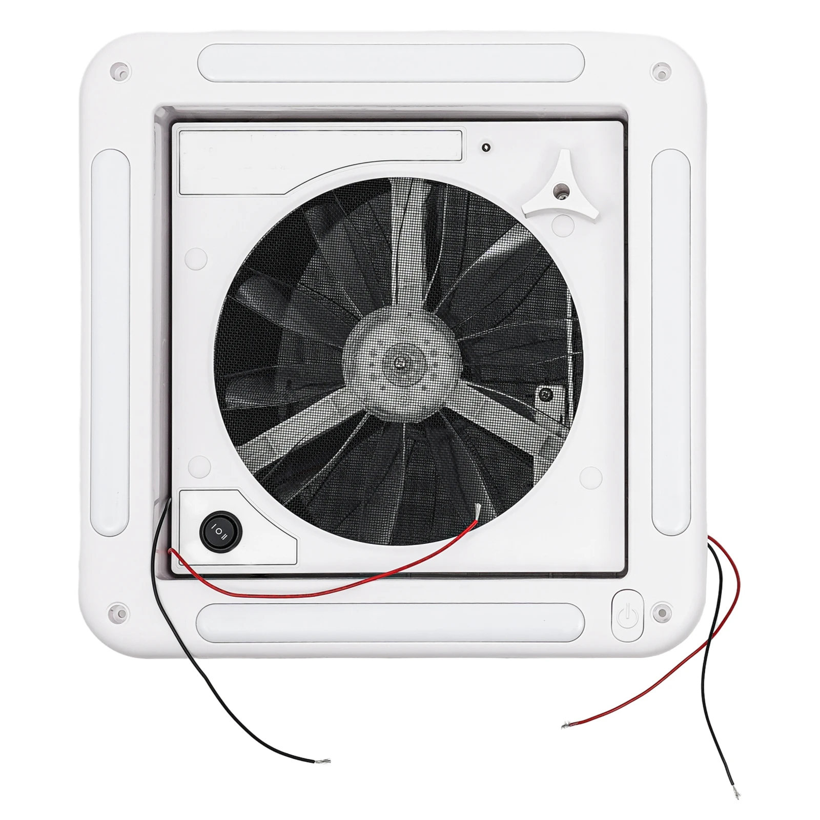 12V Caravan Ventilation Skylight RV Fan Vent Camper Exhaust Fan Shower Roof 280x280mm with LED Light - Image 4