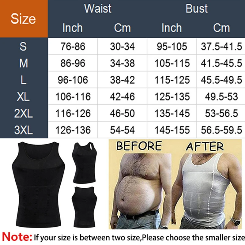 Men's Shapewear Slimming Body Corset Vest Shirt Compression Abdomen Tummy Belly Control Slim Waist Cincher Underwear Sports Vest - Image 6