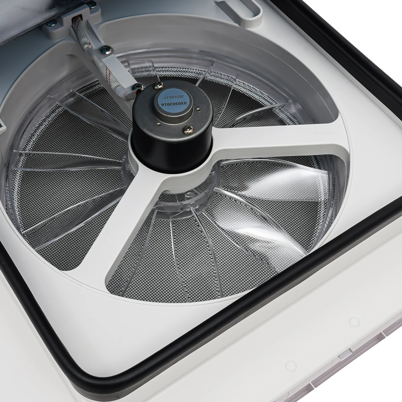 12V Caravan Ventilation Skylight RV Fan Vent Camper Exhaust Fan Shower Roof 280x280mm with LED Light - Image 6