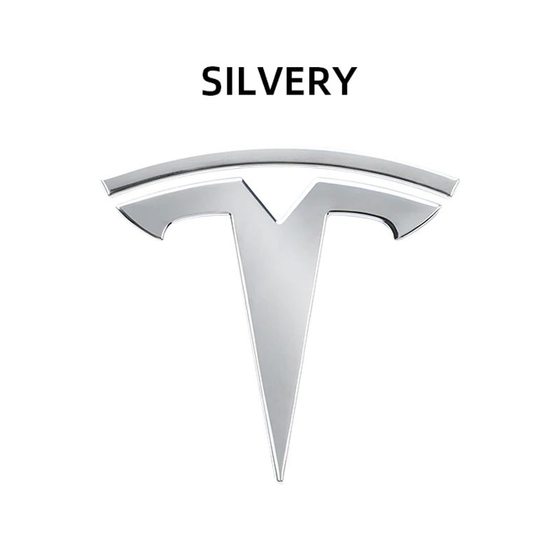 Tesla Car Front Emblem Rear Trunk Emblem Sticke for Model 3 Mode Y metal logo replacement rear and rear logos blackening - Image 10