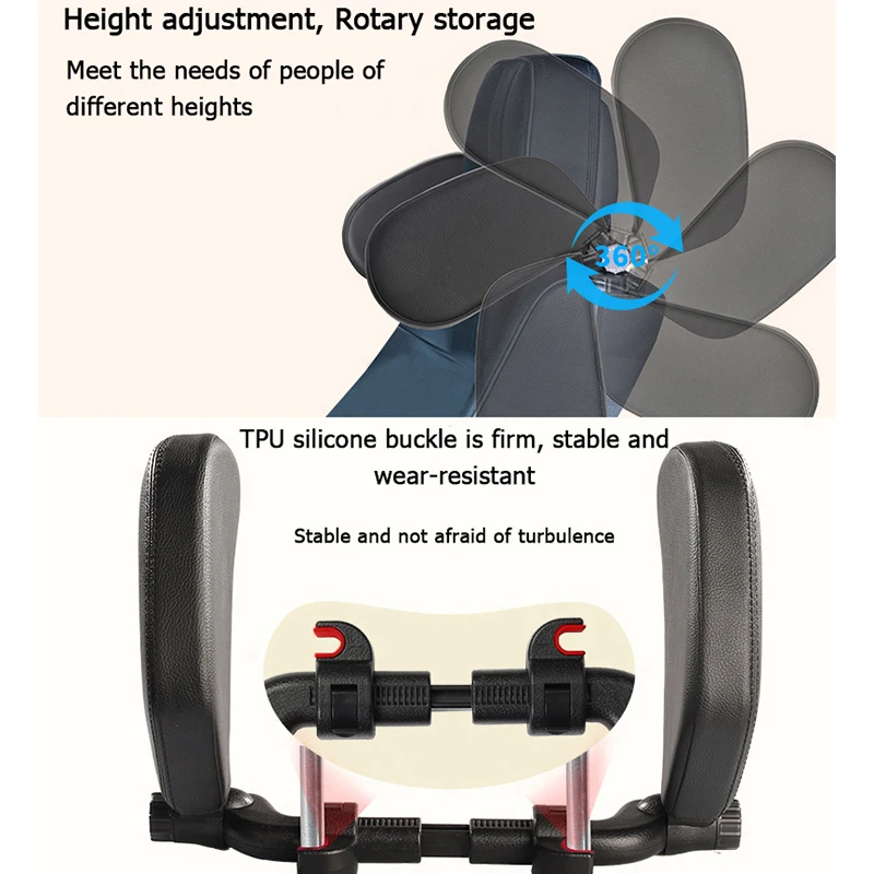 Car Neck Headrest Pillow Cushion Car Seat Memory Foam Pad Sleep Side Head Telescopic Support on Cervical Spine for Adults Child - Image 4