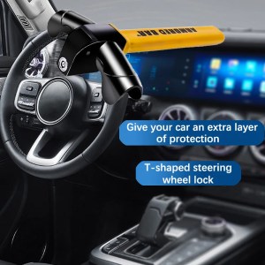 Universal Car Steering Wheel Lock Fit Maximum Security Steering Anti-Theft T-Bar Steering Wheel Immobiliser