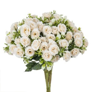 Artificial Flowers Silk Rose Wedding Bridal Bouquet Home Table Outdoor Garden Archway Ultraviolet Proof DIY Gift Room Decoration