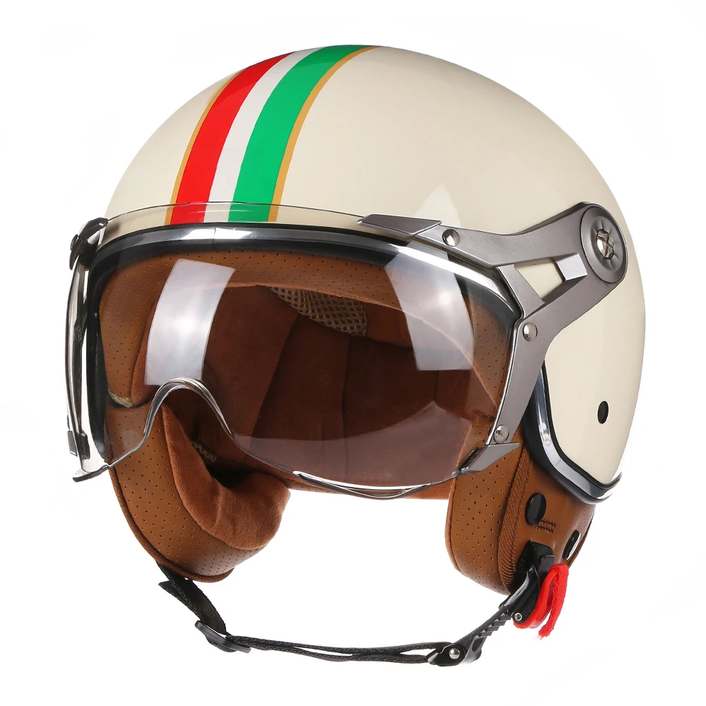 2024 NEW Vintage Motorcycle Helmet Jet Unisex DOT Certification 3/4 Helmet Retro Half Open Helmet Motorcycle Scooter Casco - Image 8