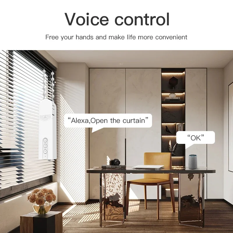 Smart Motorised Blind for Zigbee Automatic Electric Roller Shutter Shadows Robot Driver for Tuya App Google Home Alexa Voice - Image 3