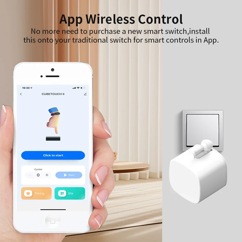 Bluetooth Smart Finger Robot Switch Button Pusher Bot Remoter for Tuya APP Control Home Appliance Google/Alexa Voice Assistant - Image 2