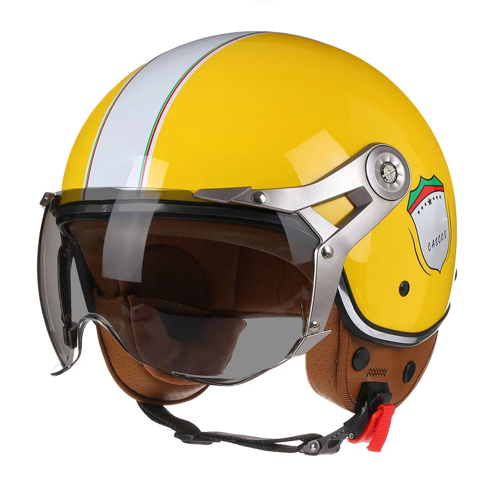 2024 NEW Vintage Motorcycle Helmet Jet Unisex DOT Certification 3/4 Helmet Retro Half Open Helmet Motorcycle Scooter Casco - Image 10