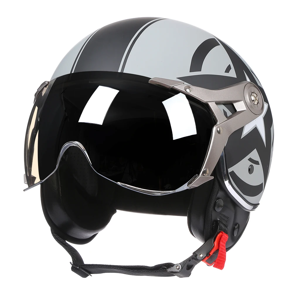2024 NEW Vintage Motorcycle Helmet Jet Unisex DOT Certification 3/4 Helmet Retro Half Open Helmet Motorcycle Scooter Casco - Image 4