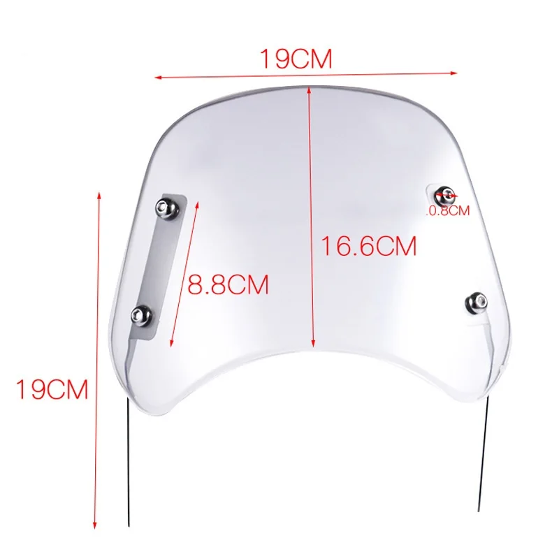 Motorcycle Windshield For Harley Honda Yamaha Kawasaki Suzuki Universal Windshield Front Windshield Panel - Image 3
