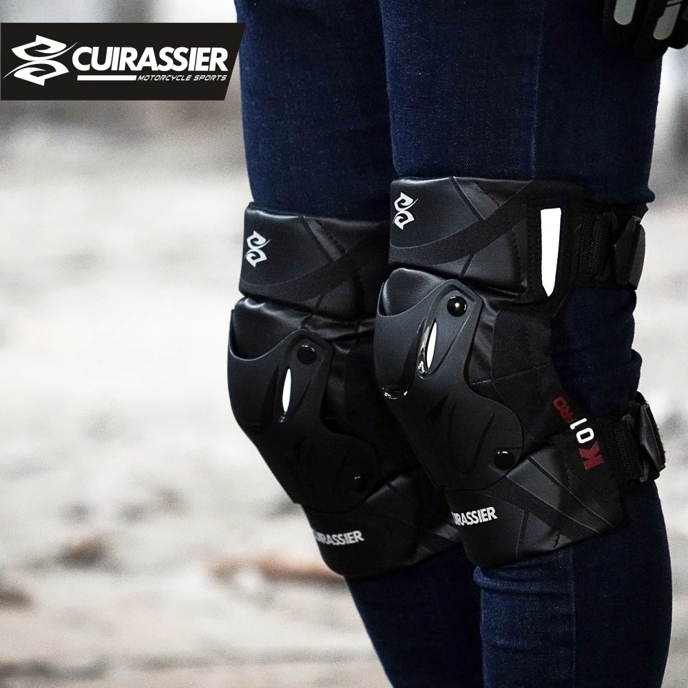 Cuirassier Protective Motorbike Kneepad Motocross Motorcycle Knee Pads MX Protector Night Reflective Racing Guards Protection - Image 2