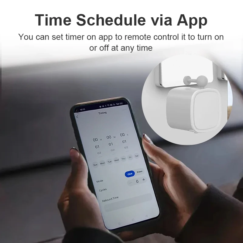 Bluetooth Smart Finger Robot Switch Button Pusher Bot Remoter for Tuya APP Control Home Appliance Google/Alexa Voice Assistant - Image 4