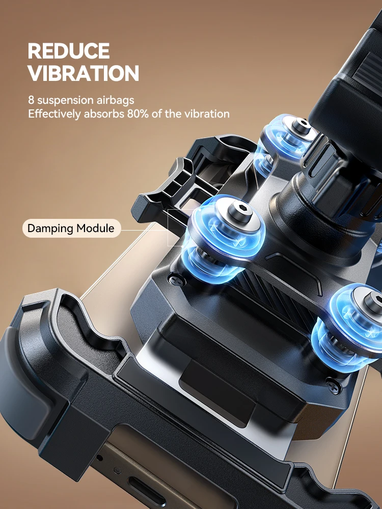 Joyroom Motorcycle Phone Mount Anti Vibration Phone Holder for Motorcycle Handlebar Bike Phone Mount for iPhone for 4.7-7”Phone - Image 3