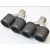 Universal Dual Curly Carbon Fiber Exhaust Tip Silver Steel Muffler Pipe With VREMUS for Car Customization