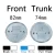 82MM 74MM For BMW Front Hood Emblem Trunk Rear badge logo E46 E90 F30 F10 F20 G20 E87 E60 E63 F01 F02 E83 Car Accessories