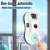 Smart Window Cleaning Robot 5600Pa Auto Spray Anti-Fall Smart Z-Path Safety Rope & Dual Spiral For Glass Tile & Wooden Surfaces