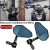 Motorcycle Handlebar End Rearview Mirror Side Mirror 360° Adjustable For Yamaha MT-07 MT-09 BMW Honda CB650R Ducati Kawasaki
